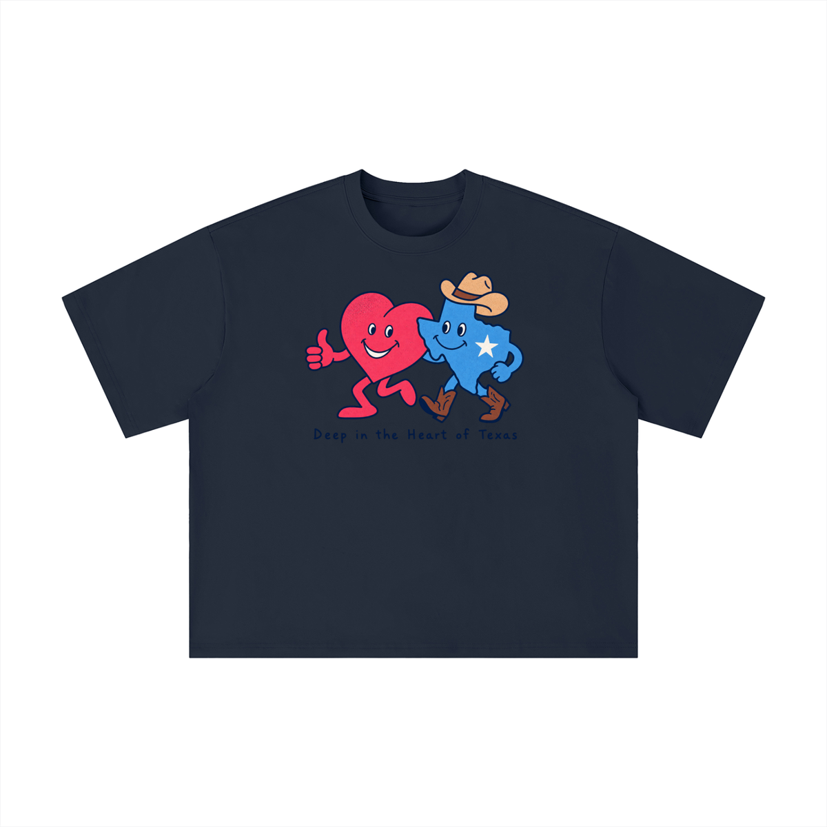 Deep in the Heart of Texas Heart & Lone Star T-Shirt