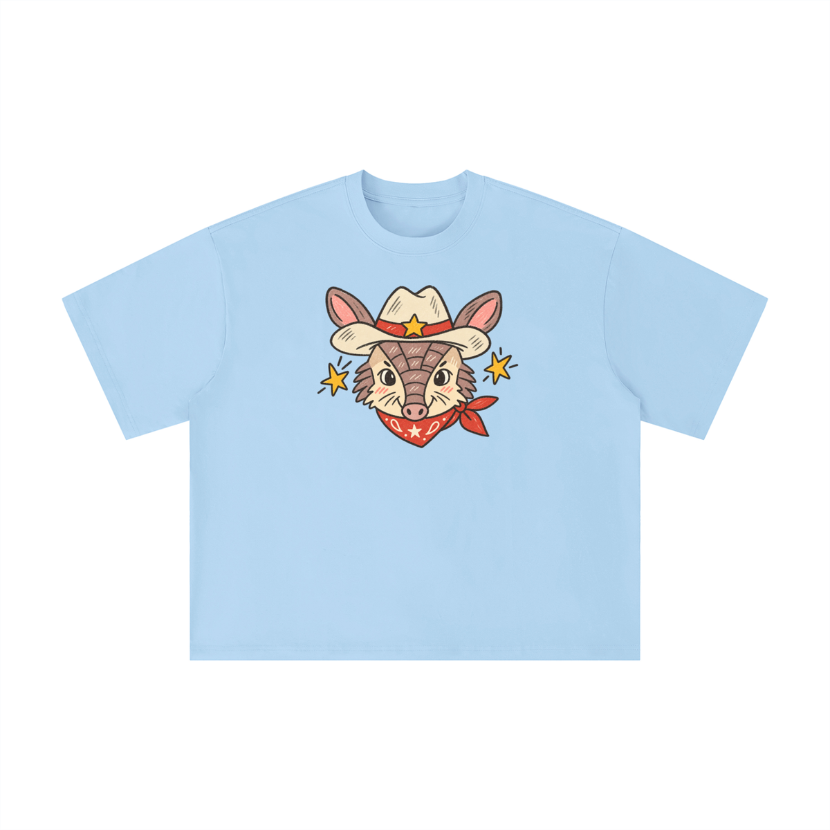 Howdy Cowboy Armadillo Texas Graphic Tee