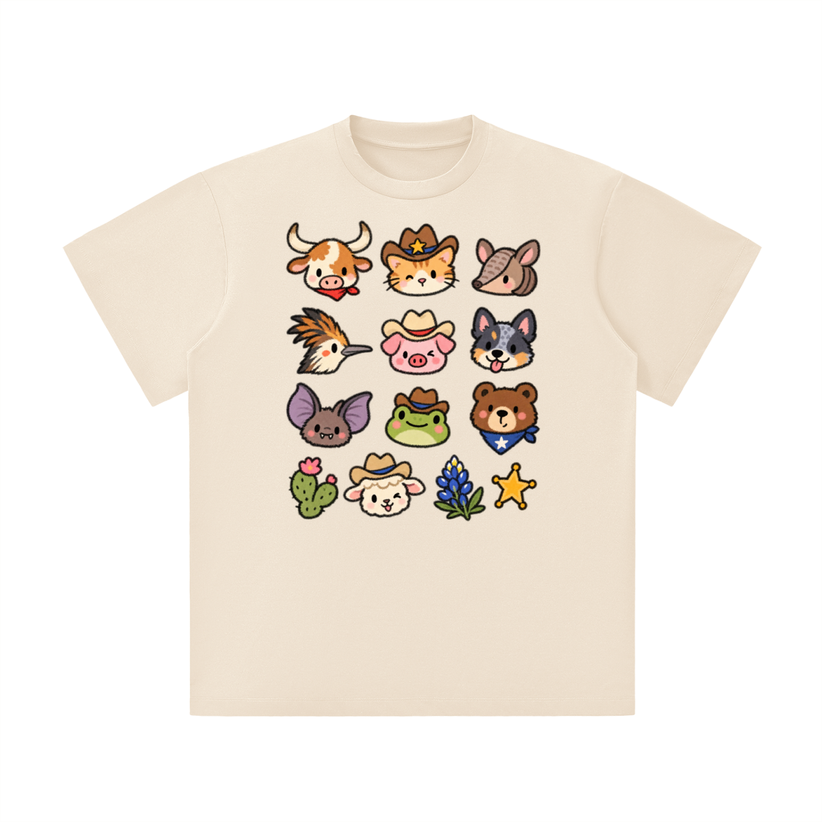 Cute Texas Critters Western Graphic Tee