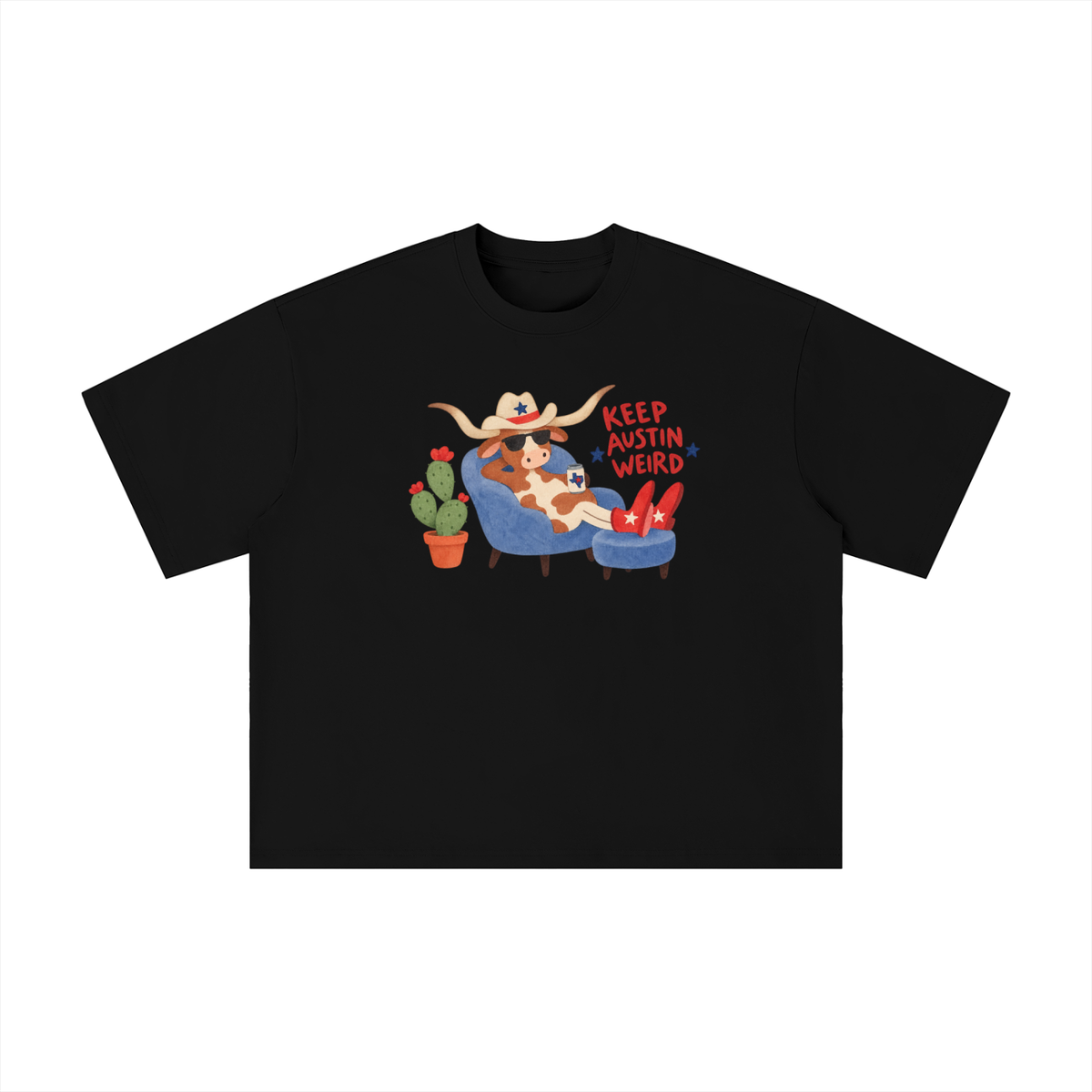 Keep Austin Weird Longhorn Lounge Graphic Tee