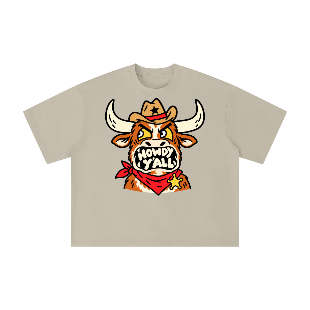 Howdy Y’all Texas Longhorn Sheriff Graphic Tee