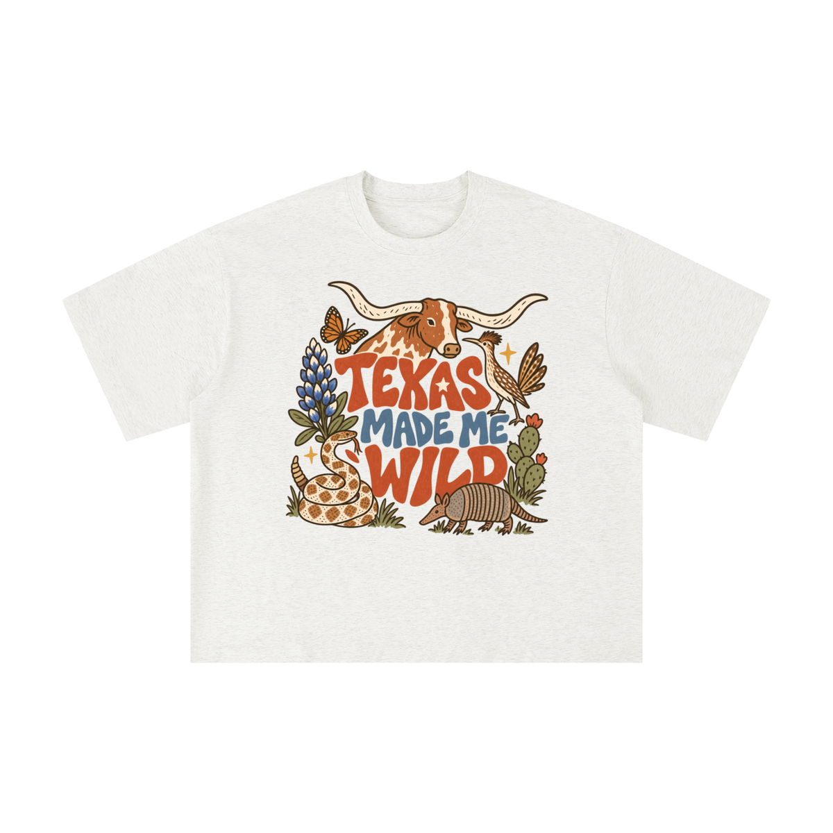 Texas Made Me Wild Vintage Graphic Tee