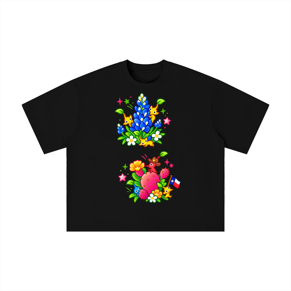 Texas Bluebonnet Critters Graphic Tee