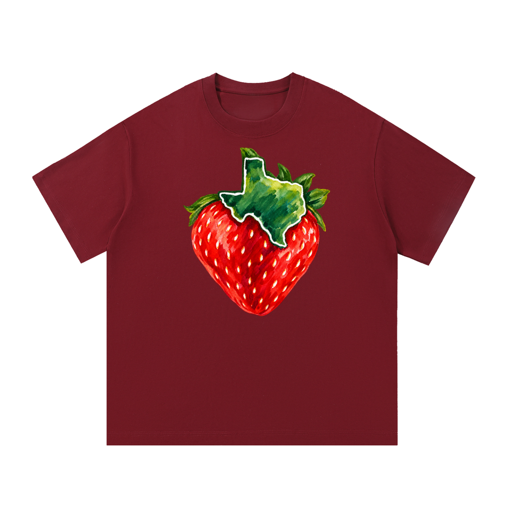 Texas Strawberry Watercolor Graphic Tee