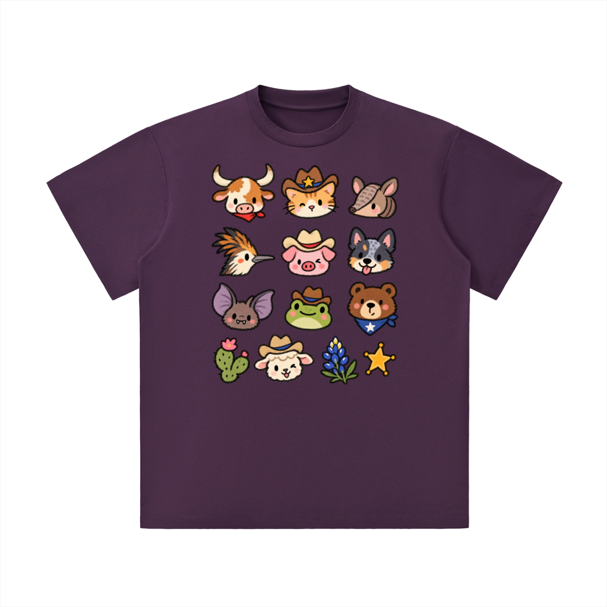 Cute Texas Critters Western Graphic Tee