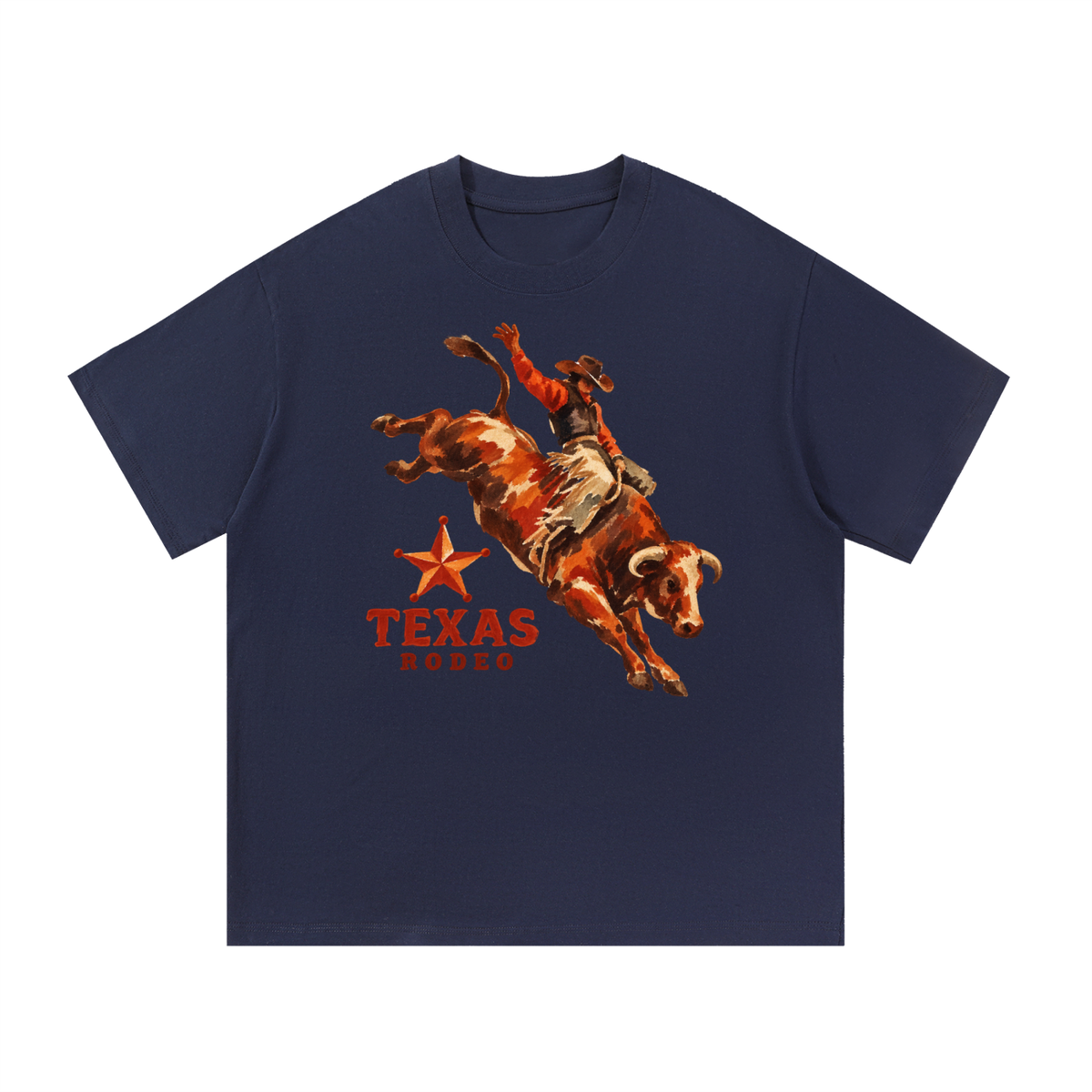 Texas Rodeo Bull Rider Western Graphic Tee