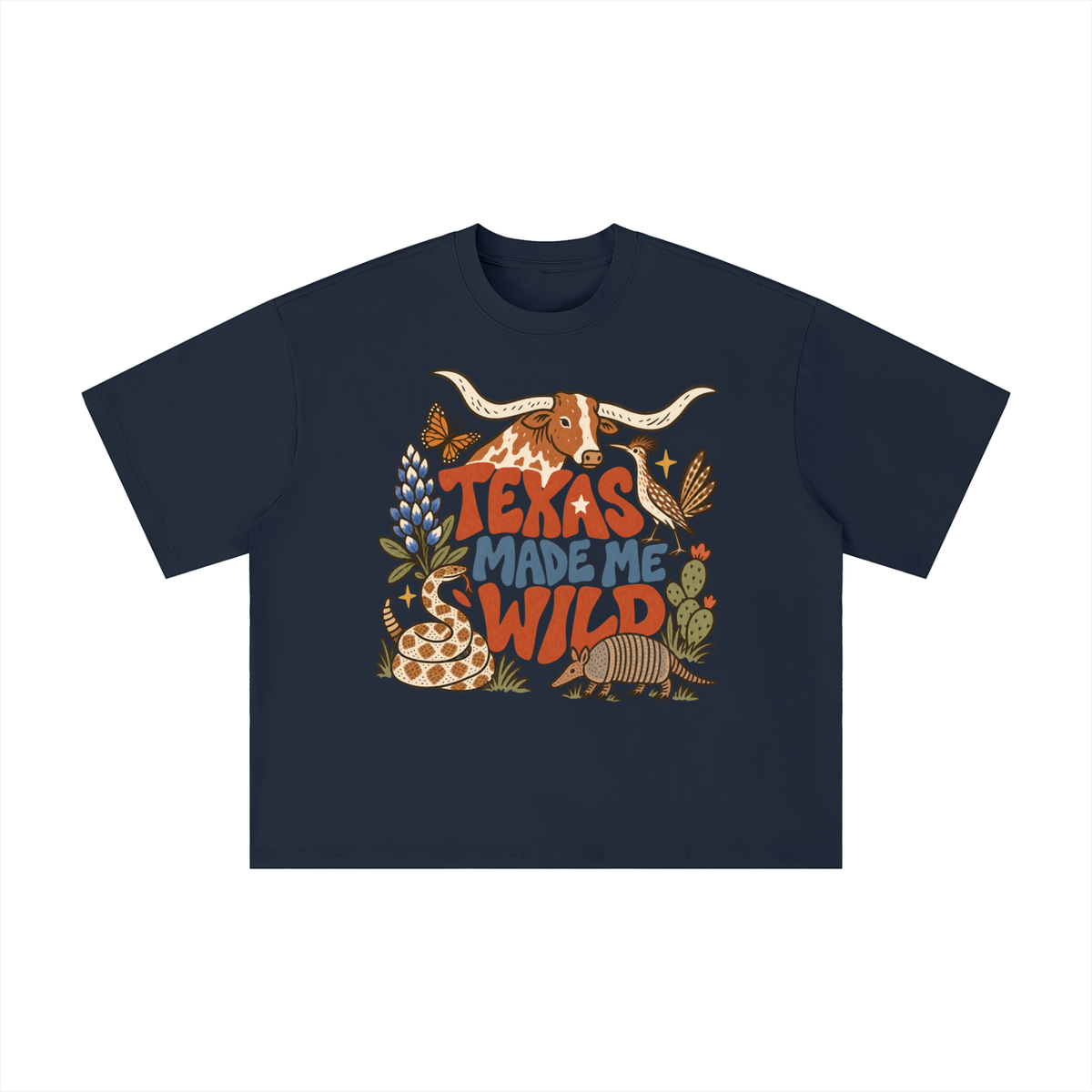 Texas Made Me Wild Vintage Graphic Tee