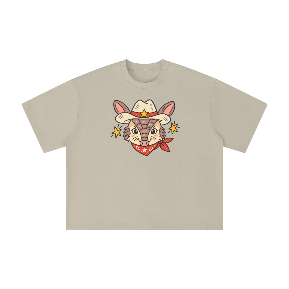 Howdy Cowboy Armadillo Texas Graphic Tee