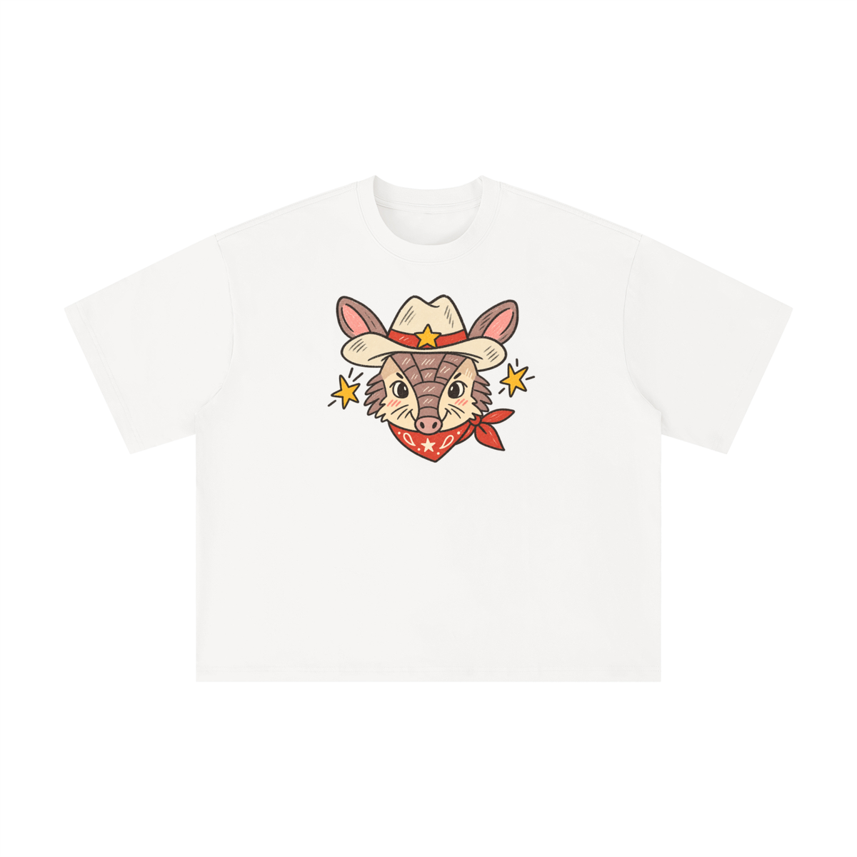 Howdy Cowboy Armadillo Texas Graphic Tee