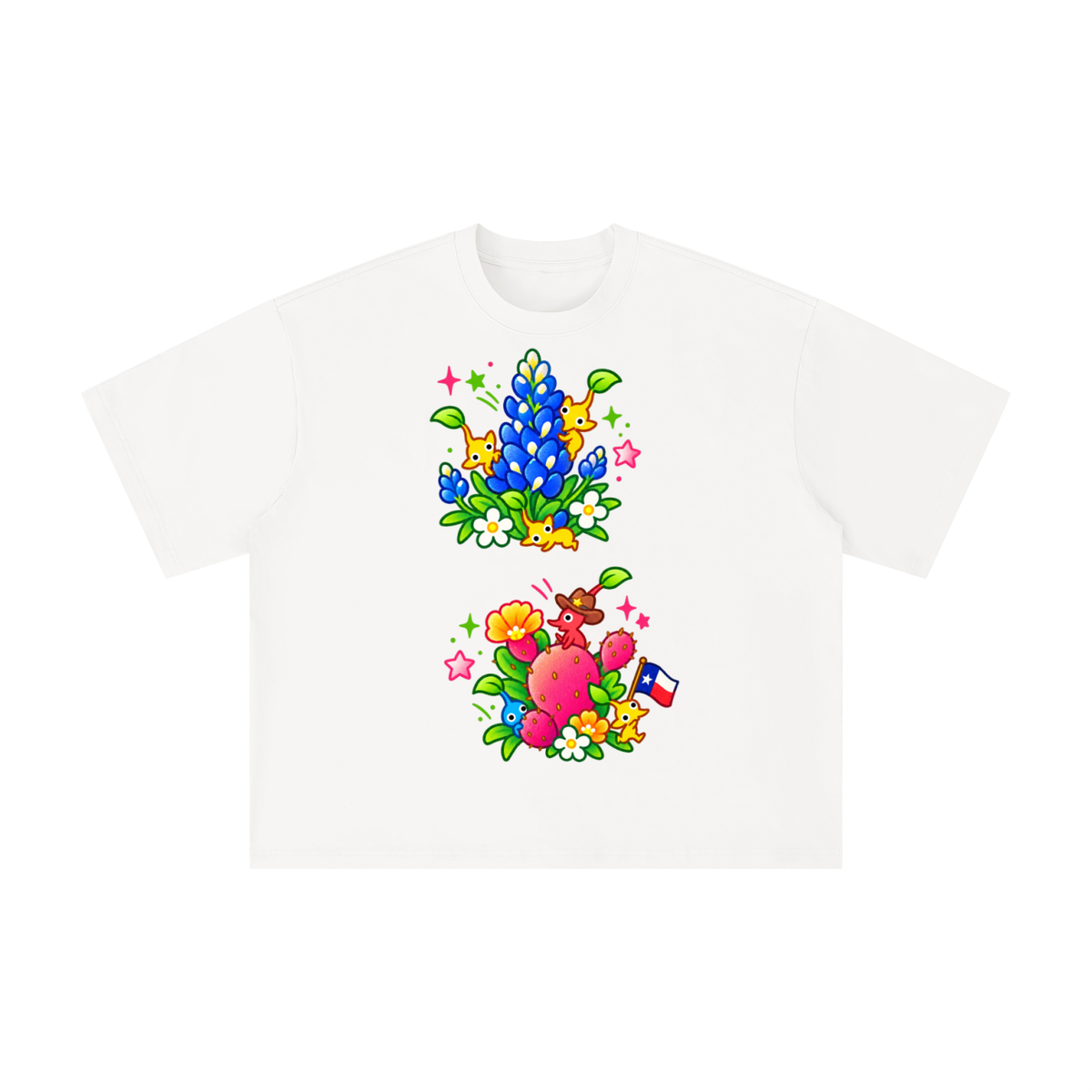 Texas Bluebonnet Critters Graphic Tee