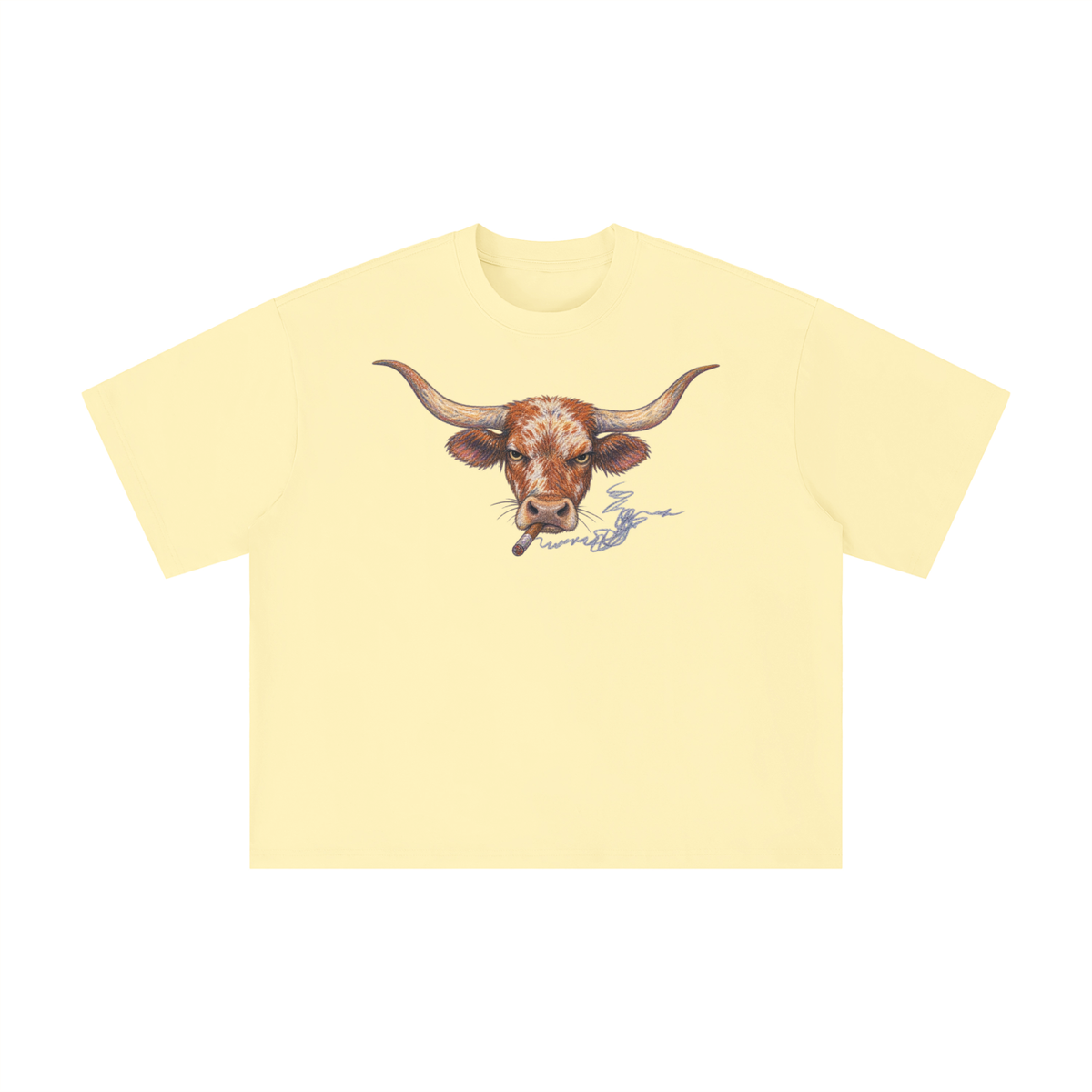 Texas Longhorn Cigar Graphic T-Shirt