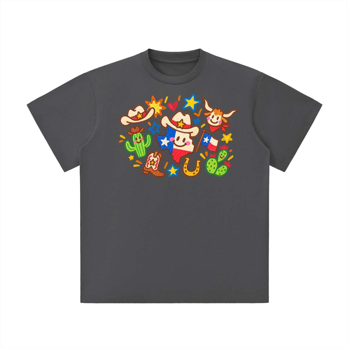 Happy Texas Doodle Graphic Tee