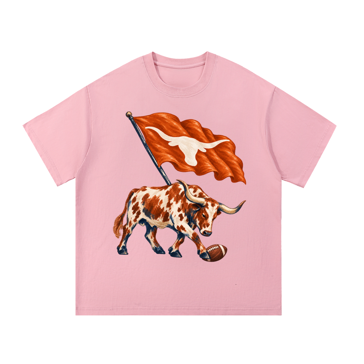 Texas Longhorn Football Flag Vintage T-Shirt INSPIRED NOT REAL MERCH