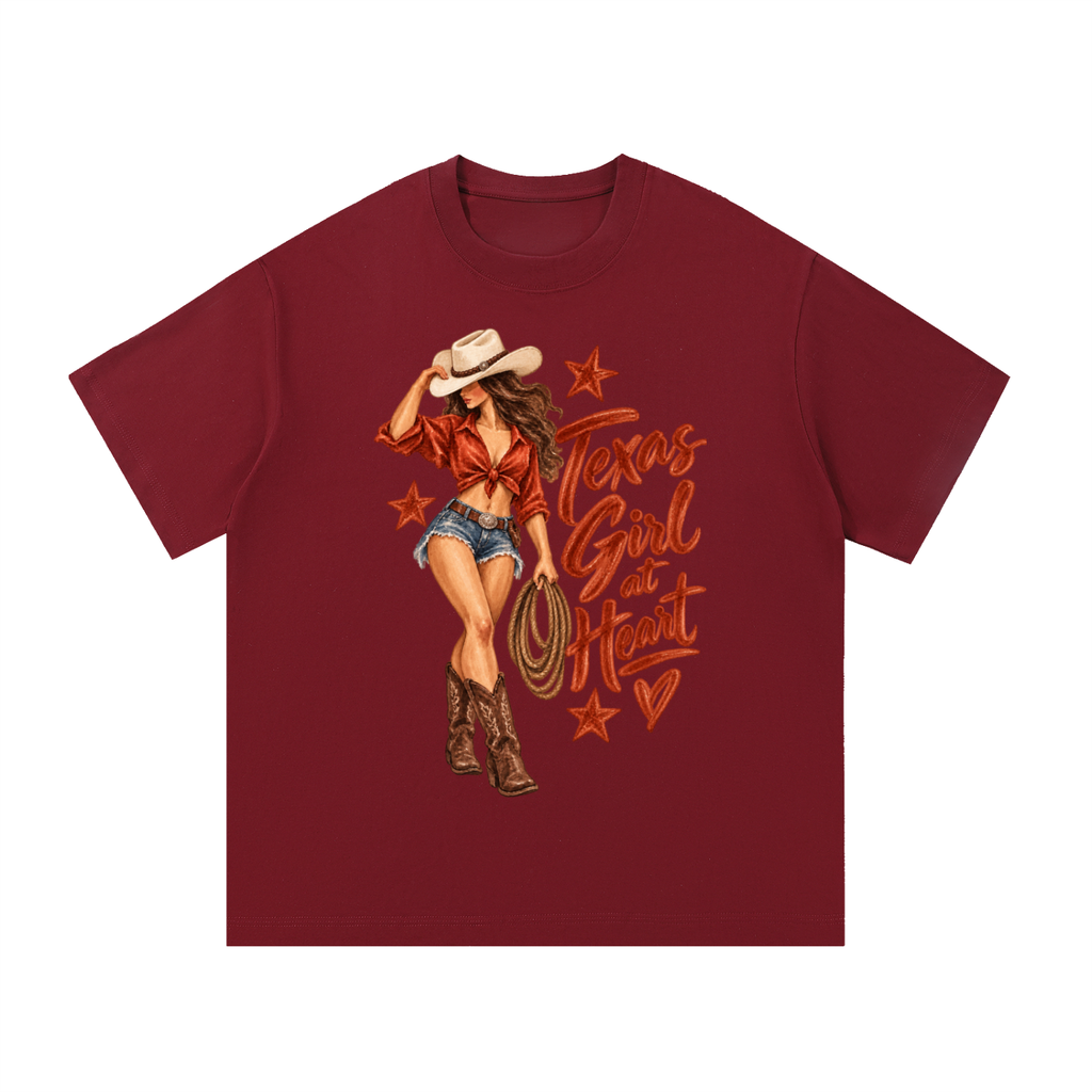 Texas Girl at Heart Cowgirl Graphic Tee