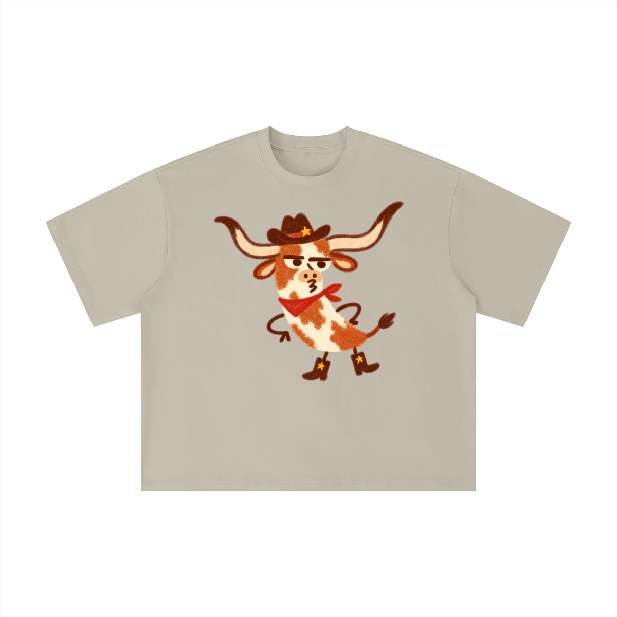 Sassy Texas Longhorn Cowboy Graphic Tee
