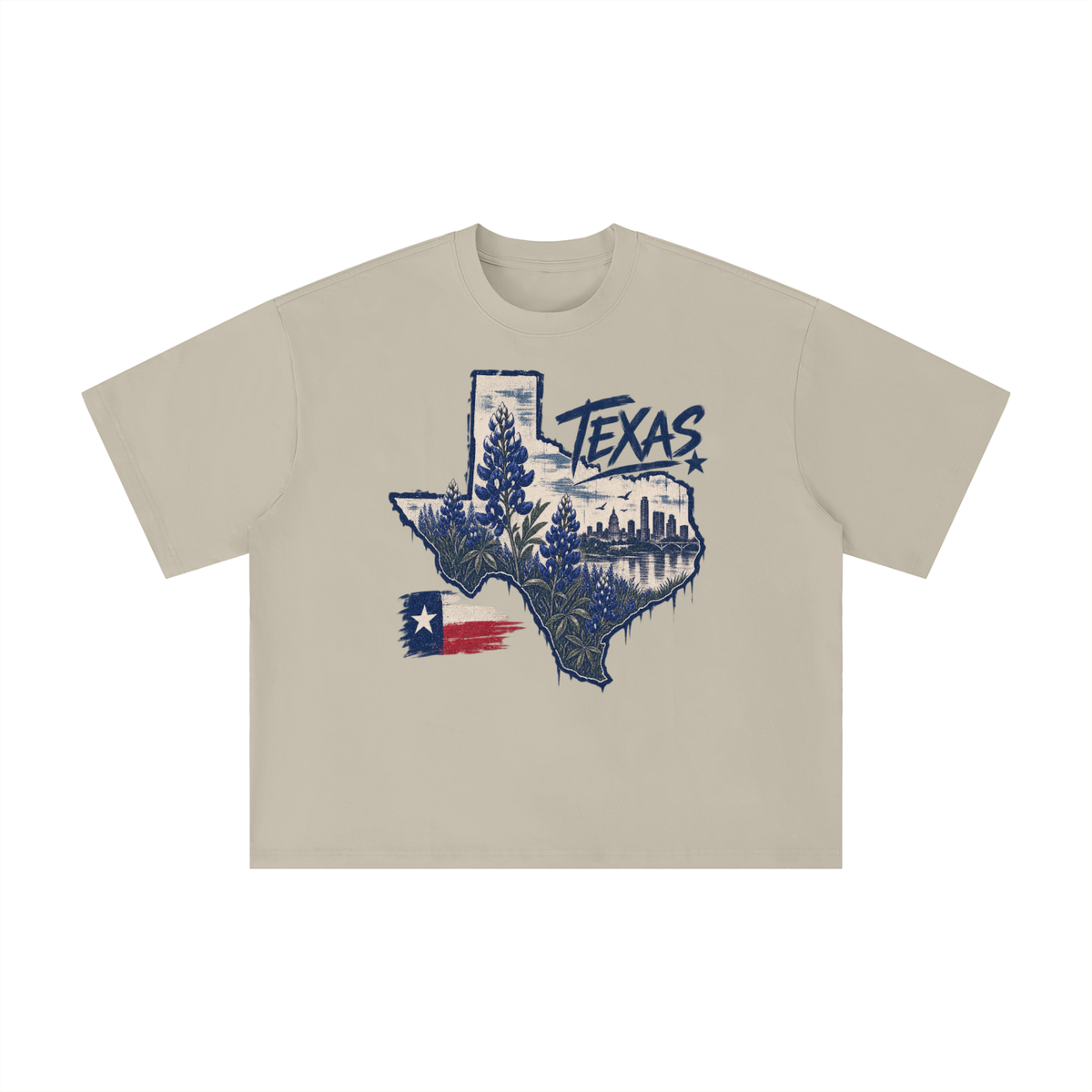 Vintage Texas Bluebonnet State Graphic Tee