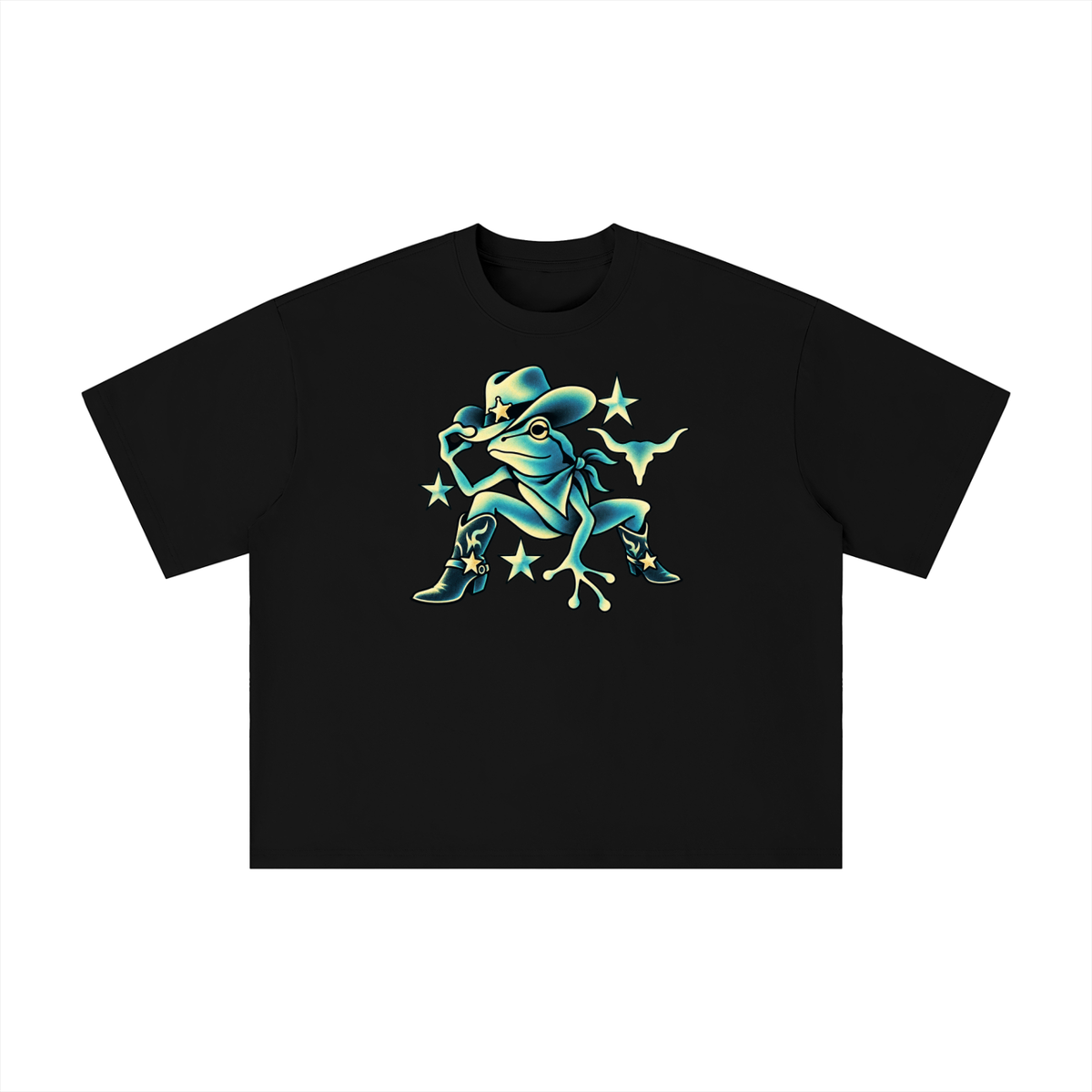 Texas Cowboy Frog Western Tee