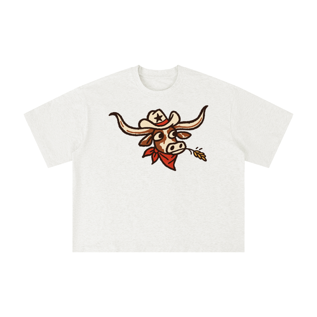 Texas Longhorn Cowboy Doodle Graphic Tee