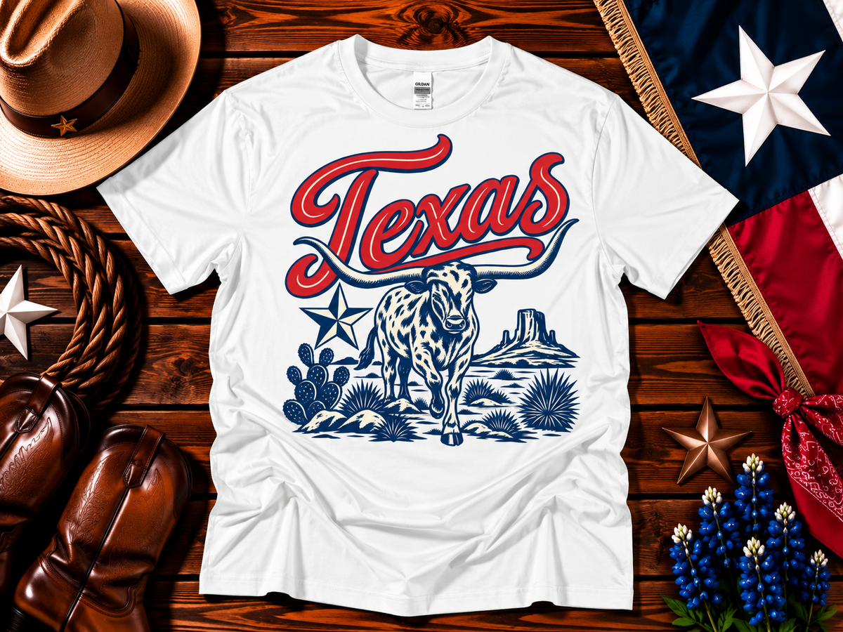 Vintage Texas Longhorn Western Graphic Tee