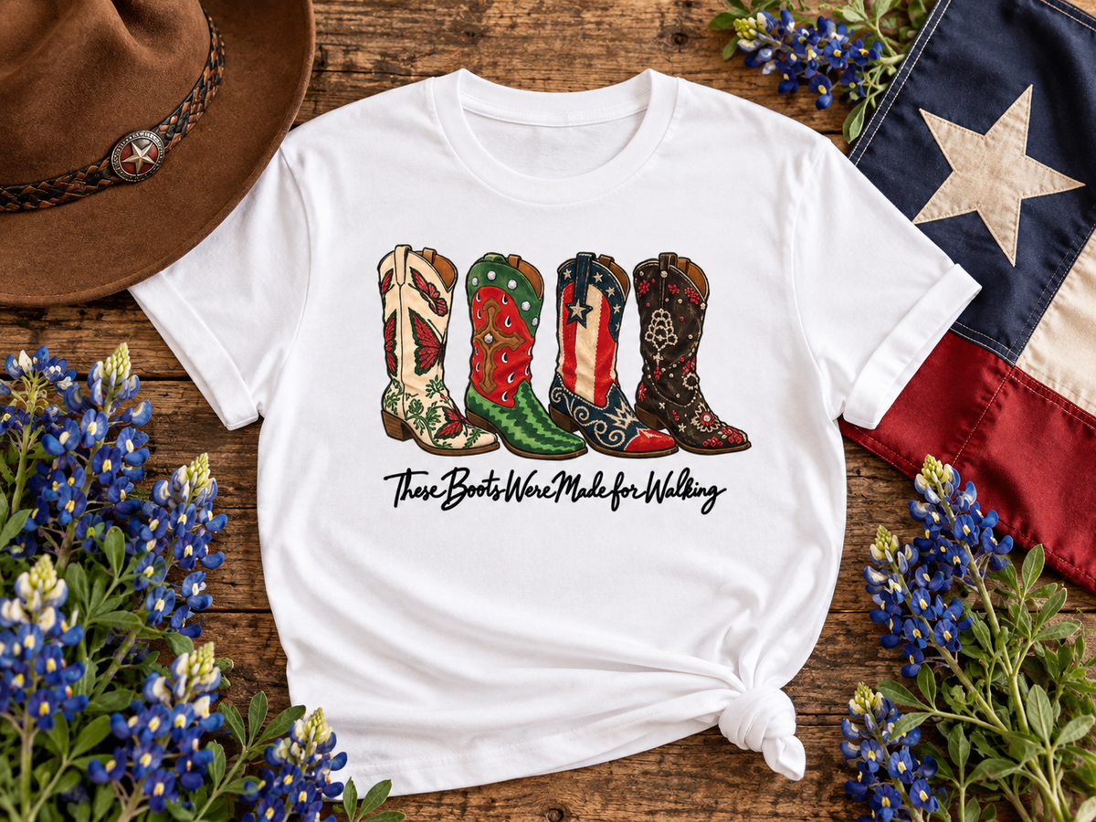 These Boots Were Made for Walking Western Boots Shirt