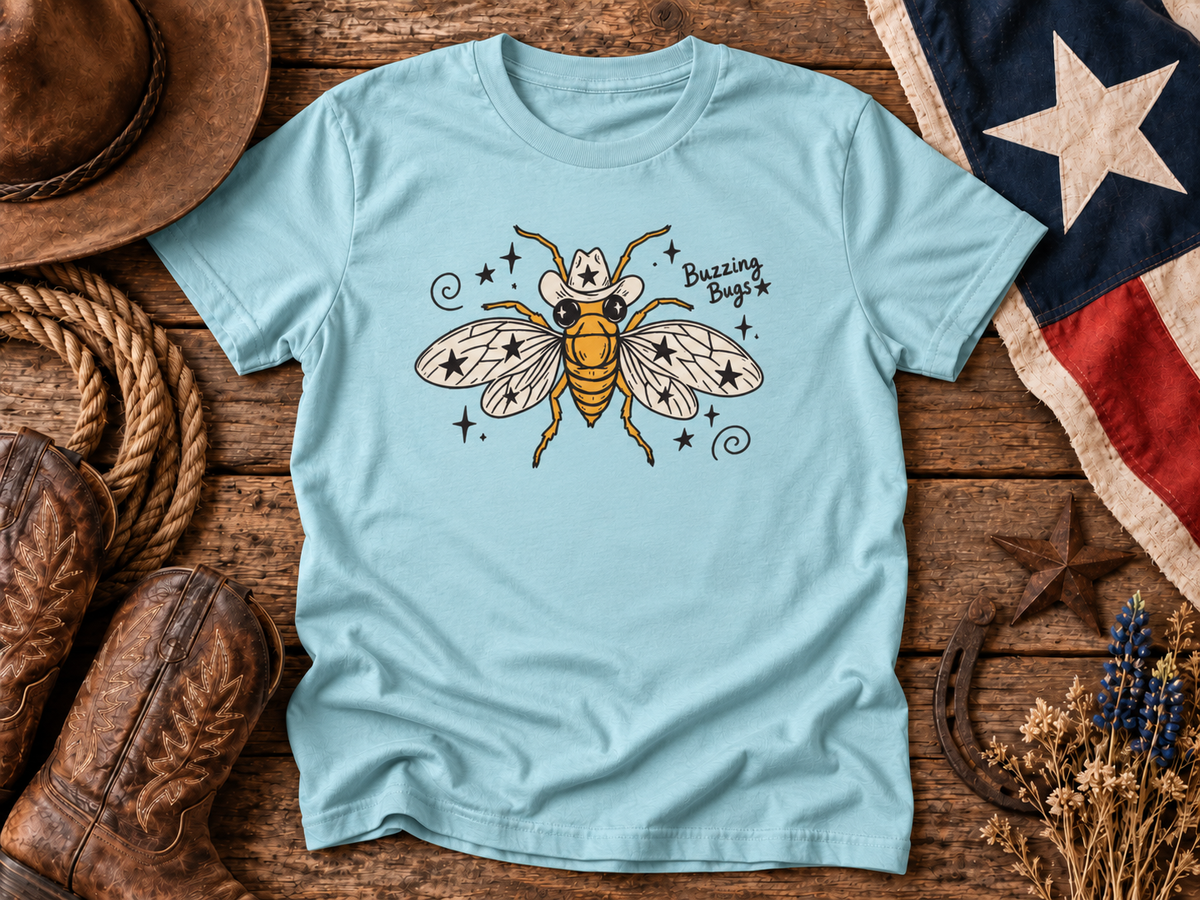 Buzzing Bugs Texas Cowboy Cicada Tee