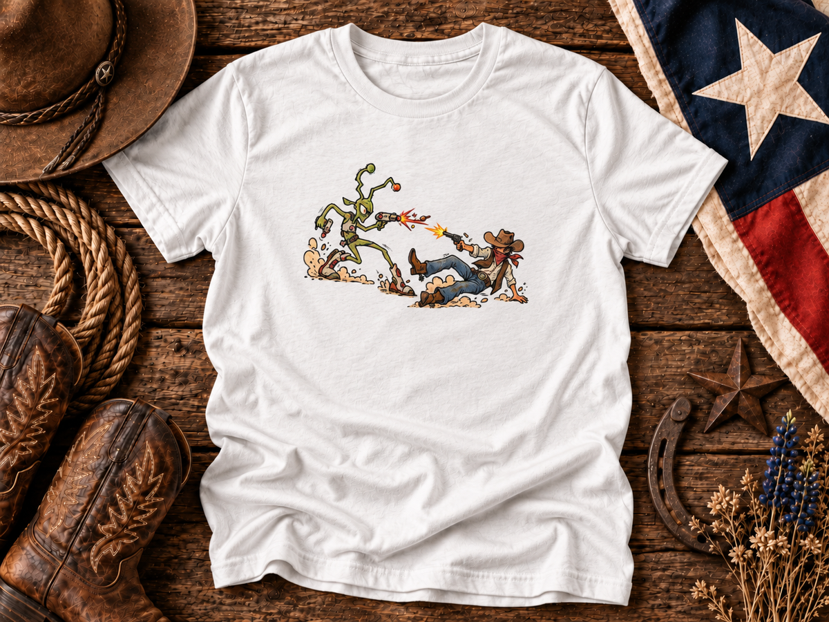 Cosmic Cowboy Showdown Graphic Tee
