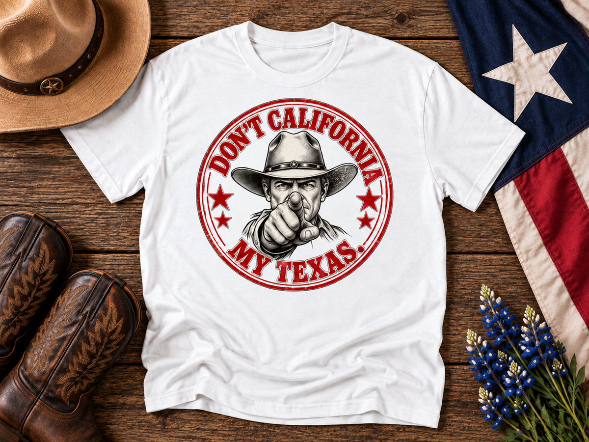 Don't California My Texas Cowboy Shirt | Vintage Western Texas Graphic Tee