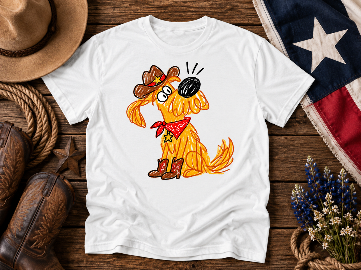 Howdy Cowboy Dog Graphic Tee