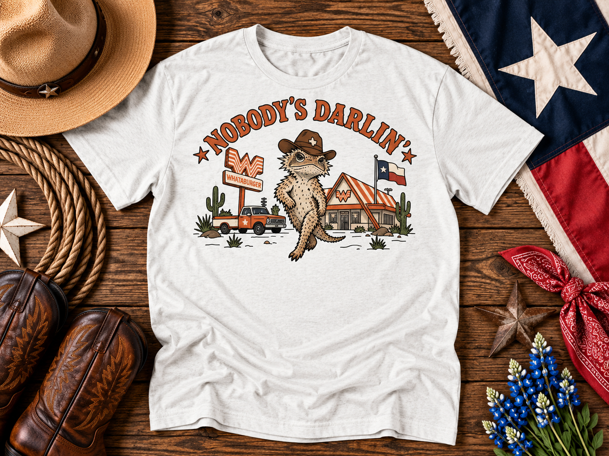 Howdy’s Darlin’ Texas Lizard Shirt – Western Texas Whataburger Tee