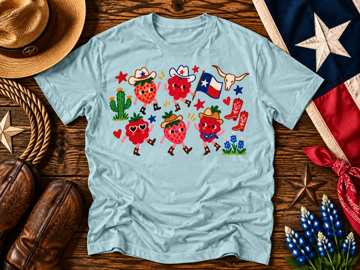 Texas Berry Cowgirls Graphic Tee