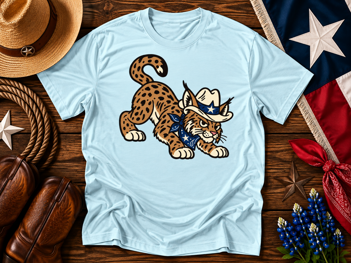 Texas Cowboy Bobcat Graphic Tee