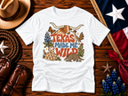Texas Made Me Wild Vintage Graphic Tee