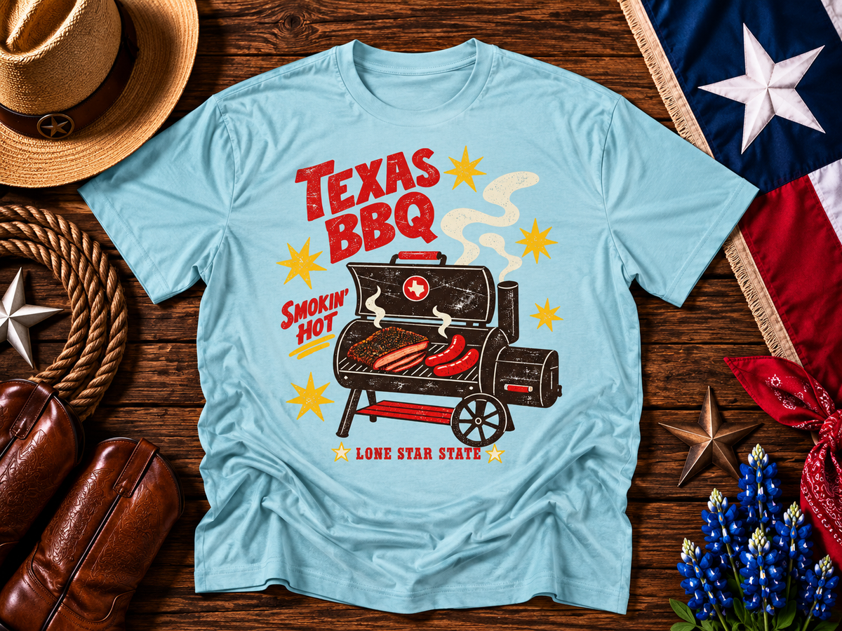 Vintage Texas BBQ Smokin’ Hot Graphic Tee