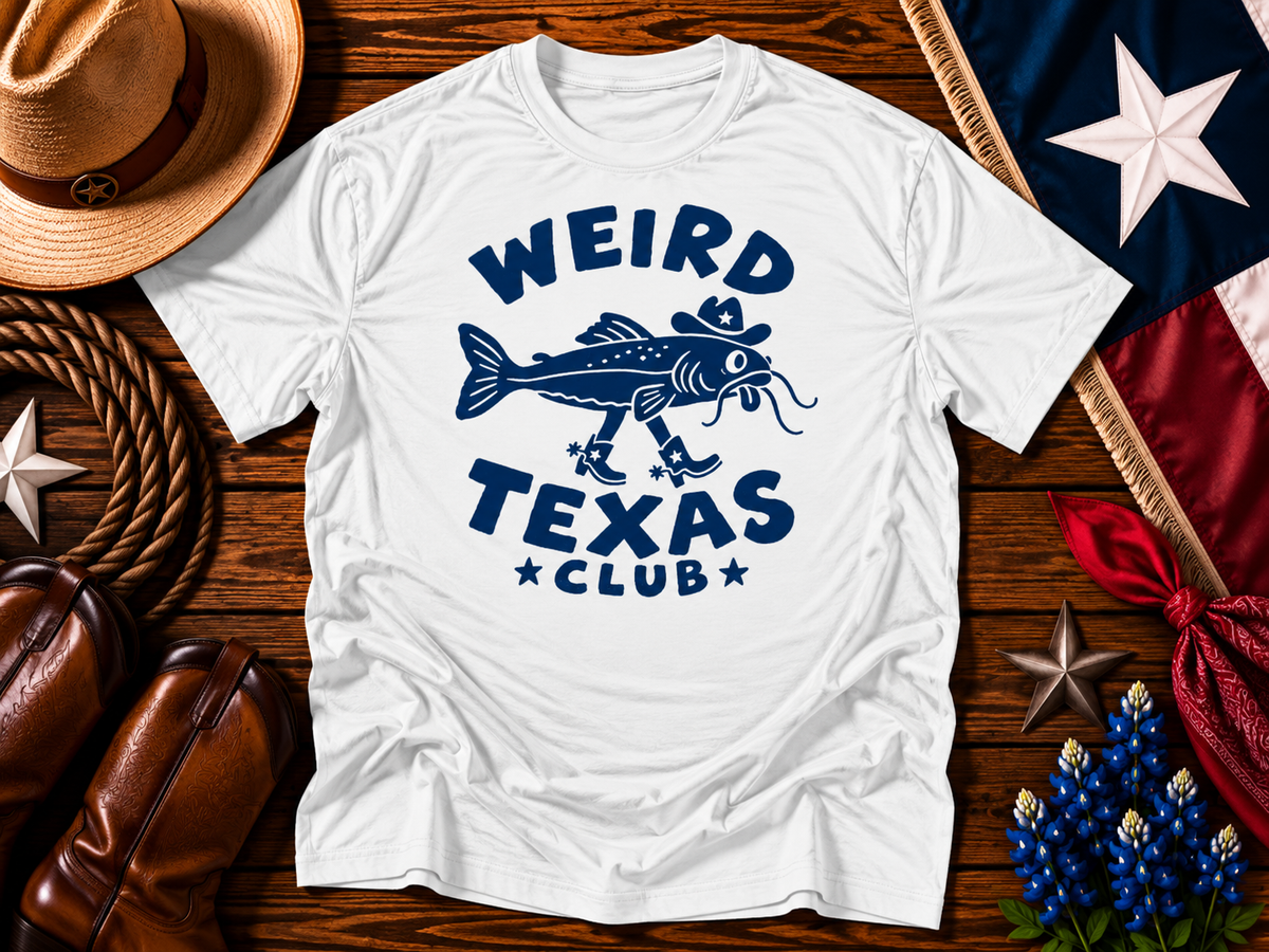 Weird Texas Catfish Club Tee