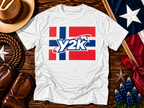 Y2k Norwegian flag Unisex Oversized T-Shirt