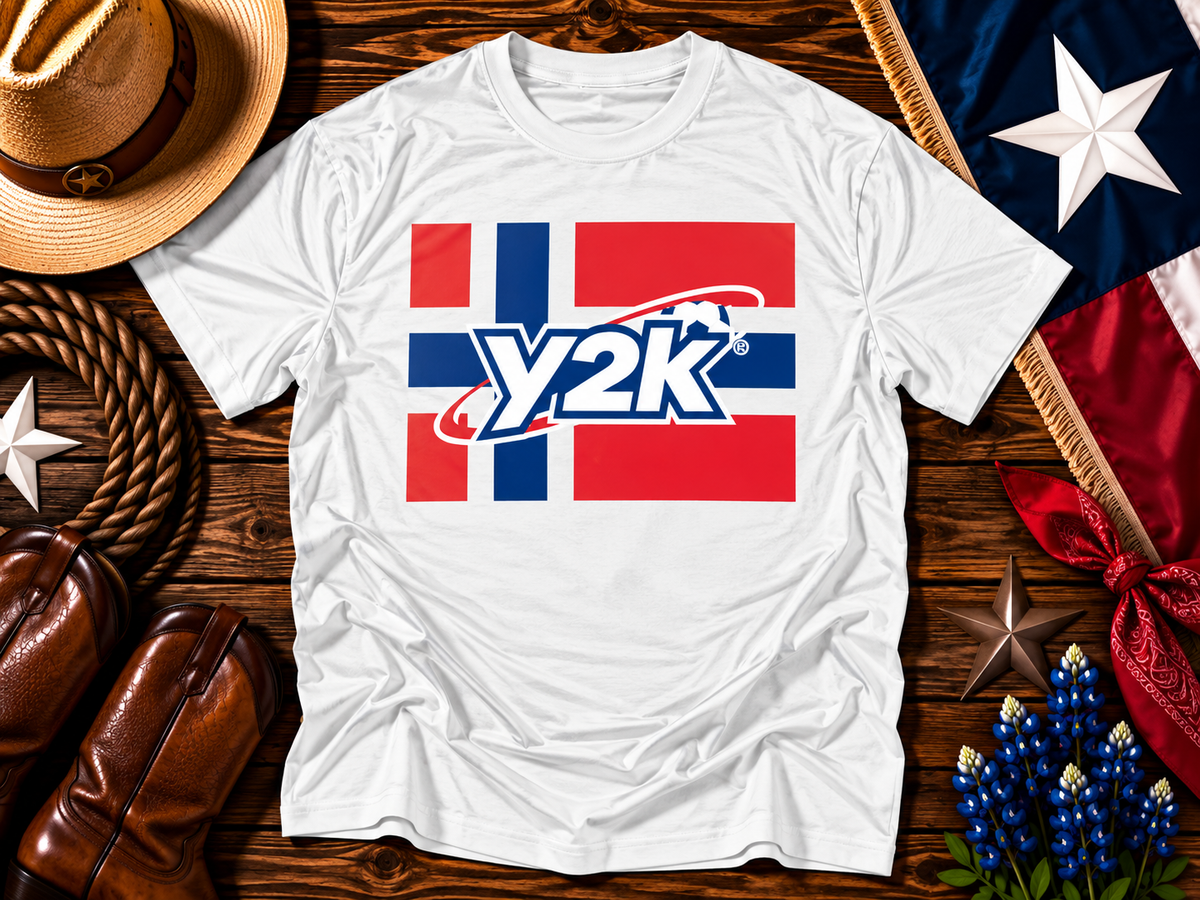 Y2k Norwegian flag Unisex Oversized T-Shirt