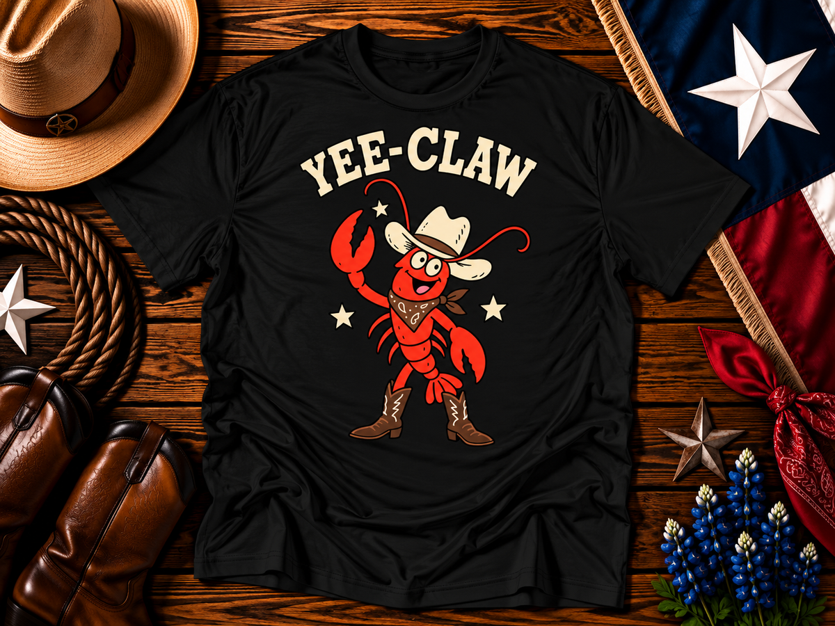 Yee-Claw Texas Crawfish Cowboy Graphic Tee