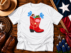 Howdy Texas Cowboy Boot Graphic Tee