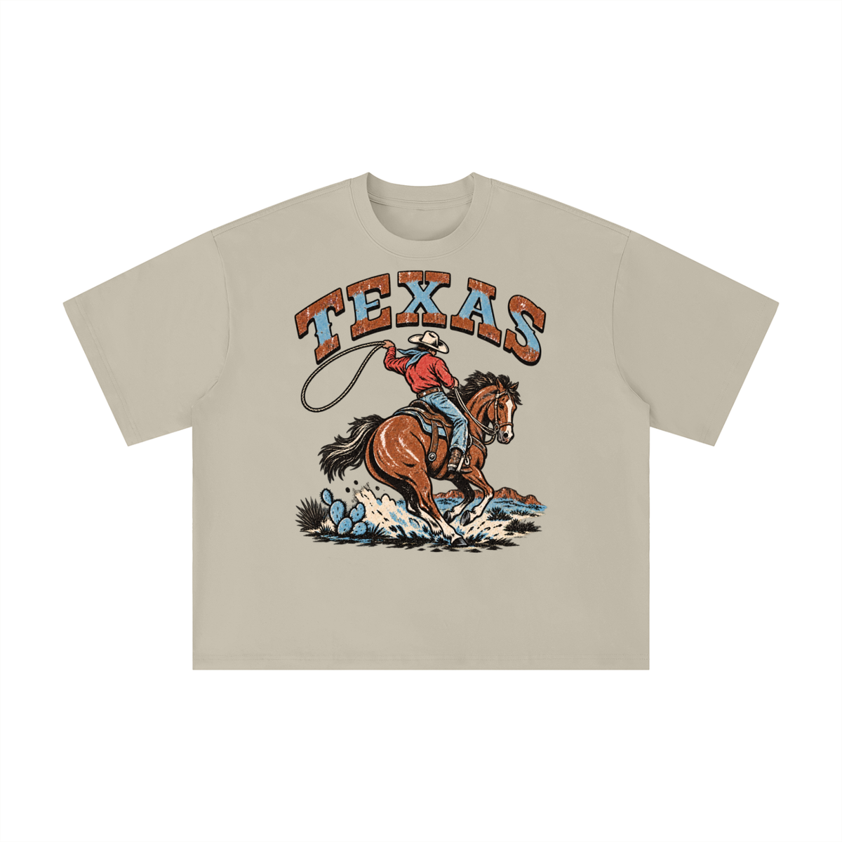 Vintage Texas Cowboy Lasso Graphic Tee