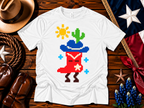 Pixel Texas Cowboy Boot Graphic Tee