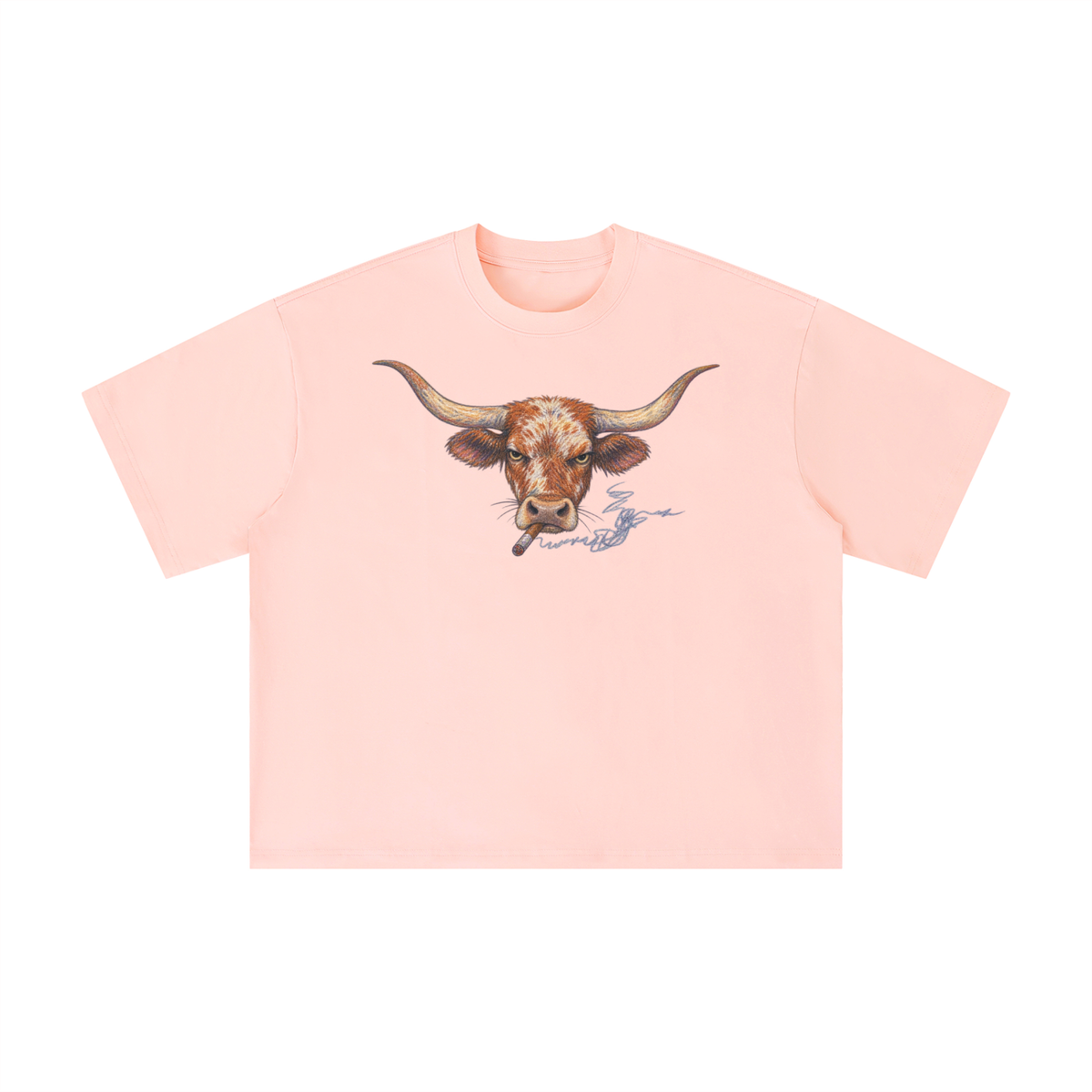 Texas Longhorn Cigar Graphic T-Shirt