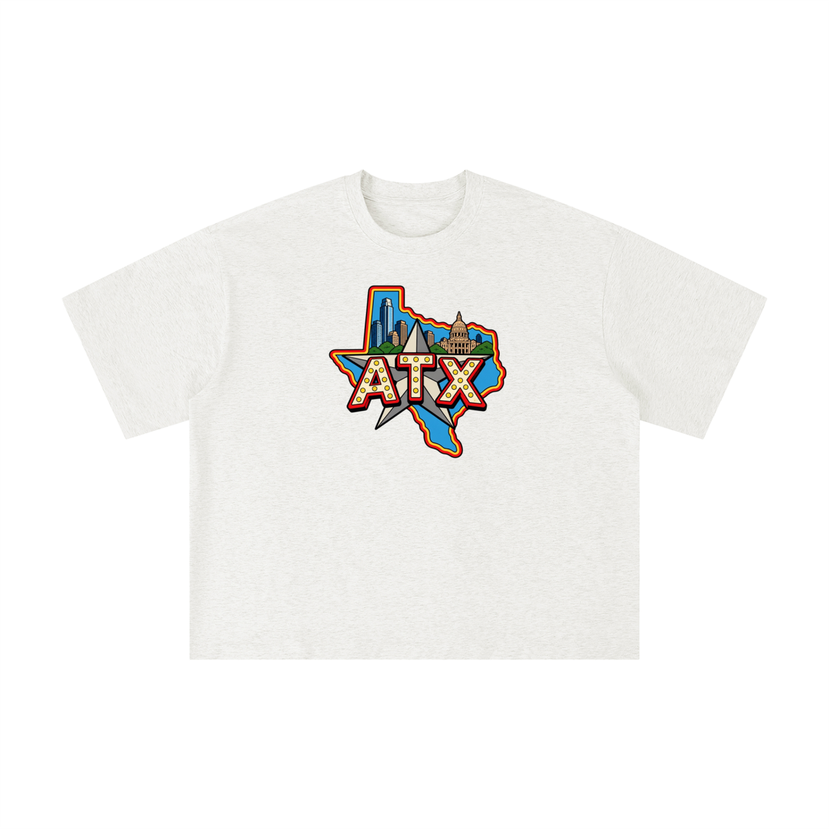 ATX Texas Star Austin Skyline Graphic Tee