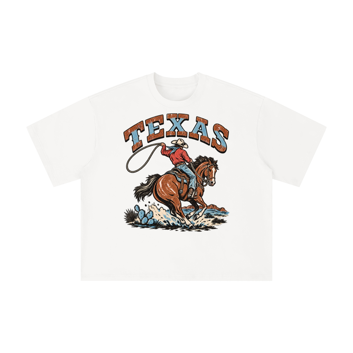 Vintage Texas Cowboy Lasso Graphic Tee
