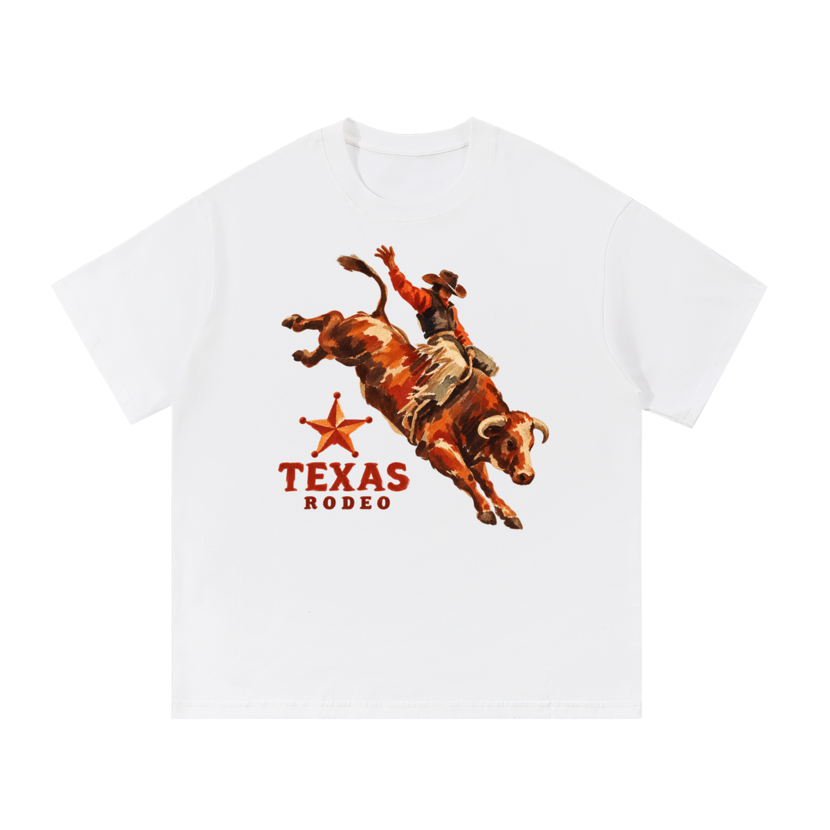 Texas Rodeo Bull Rider Western Graphic Tee