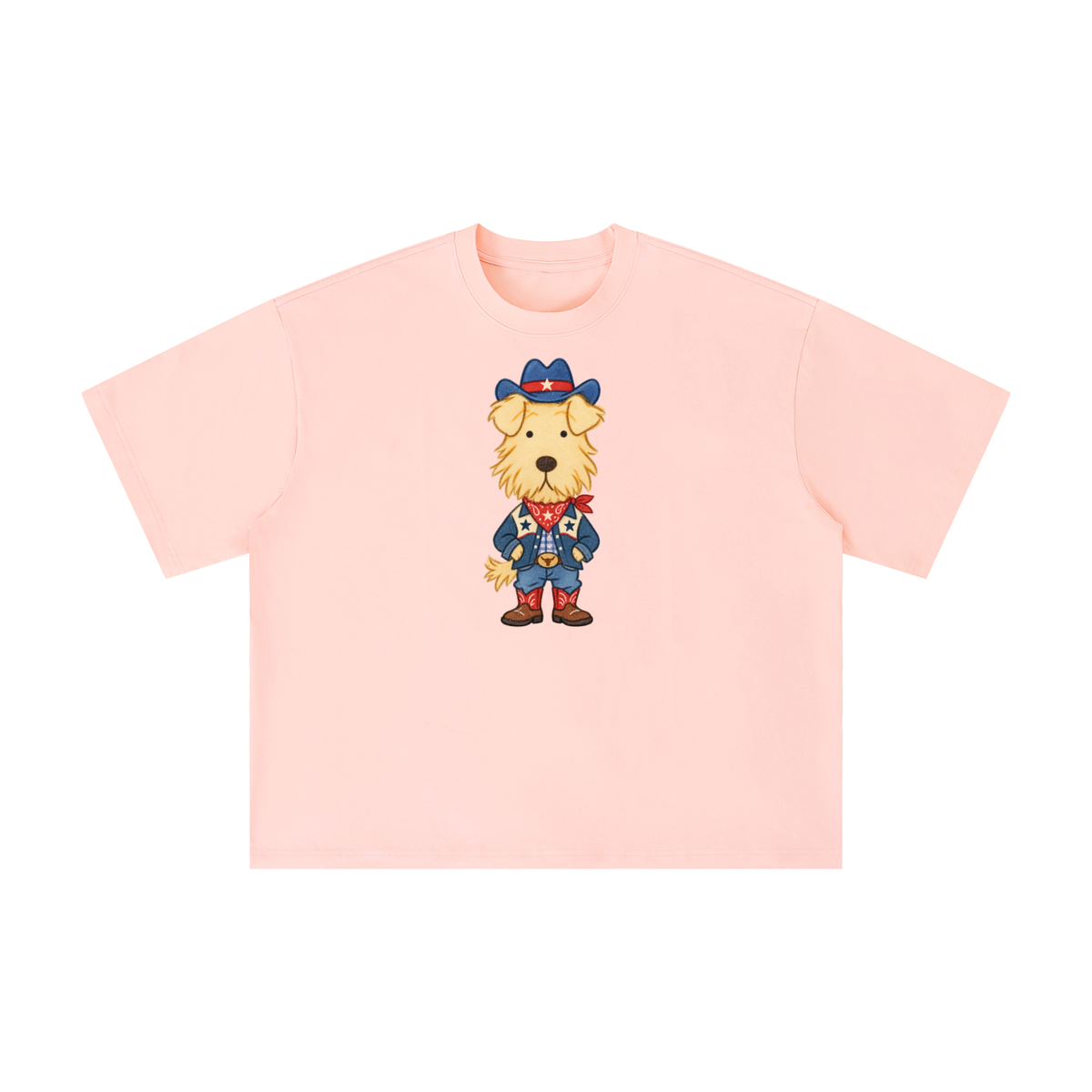 Texas Cowboy Dog Western Graphic Tee