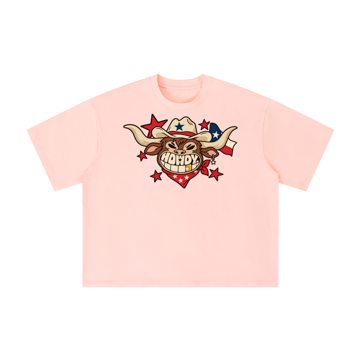 Howdy Texas Longhorn Grin Graphic Tee