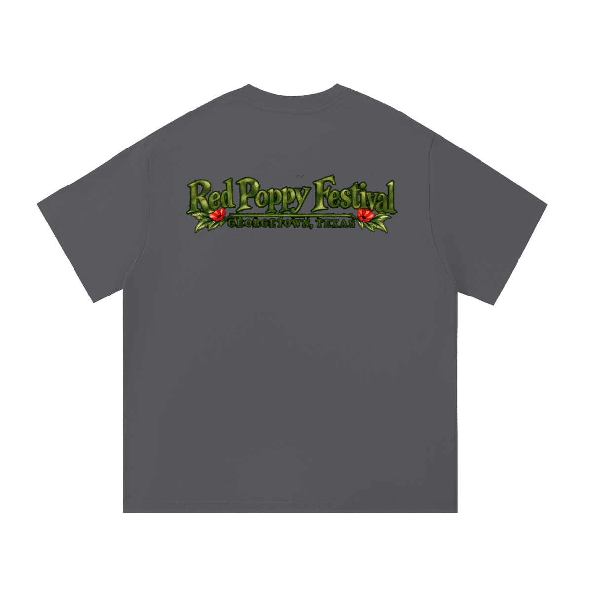 Georgetown Red Poppy Watercolor Graphic Tee