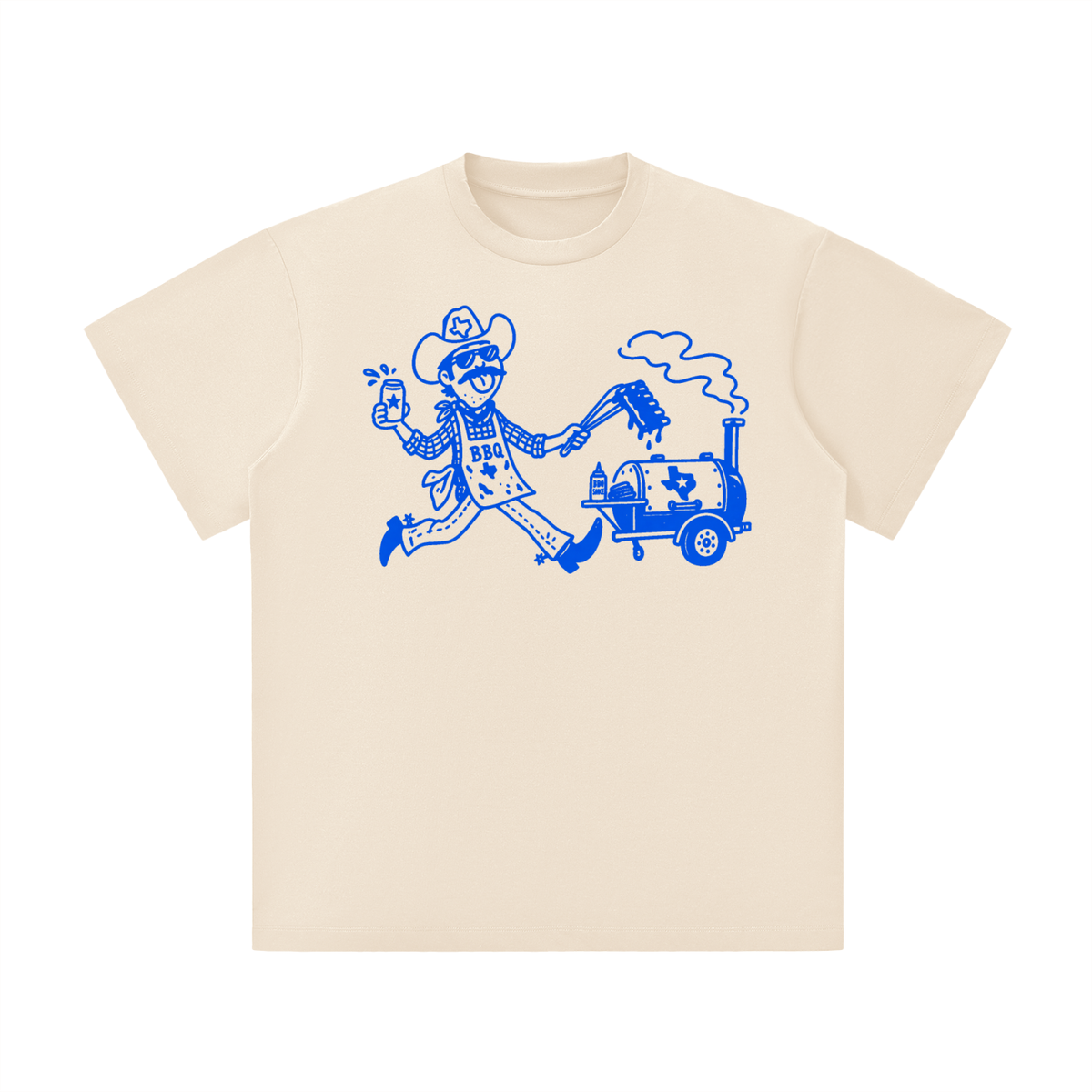 Texas BBQ Cowboy Graphic Tee