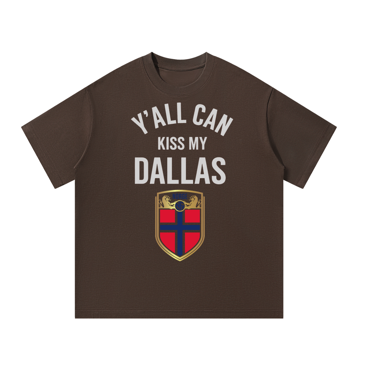 Y’all Can Kiss My Dallas Shirt - Haaland Norway Football Flag Graphic Tee
