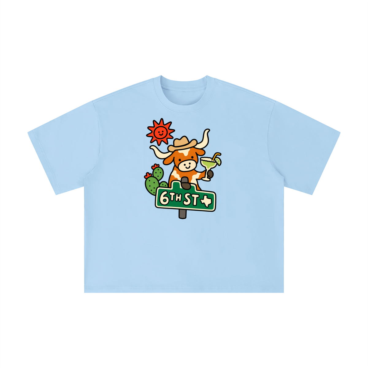 6th Street Sips Longhorn Tee